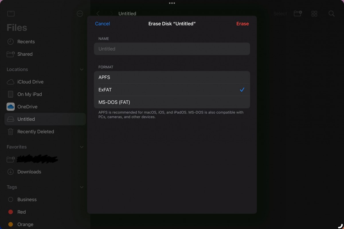 iOS 18 and iPadOS 18 support external drive formatting
