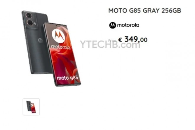 Motorola G85 listing
