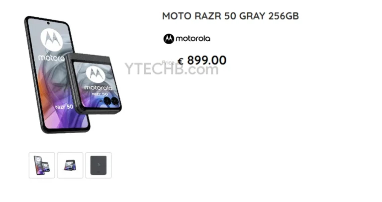 В списках Motorola Razr 50, 50 Ultra и G85 подтверждены цены в ЕС