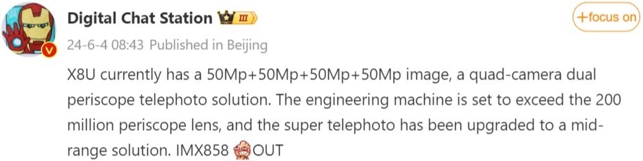 Oppo Find X8 Ultra tipped to feature four 50MP cameras, skip IMX858