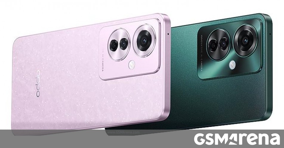 Oppo Reno12 F specs leak for both 4G and 5G versions