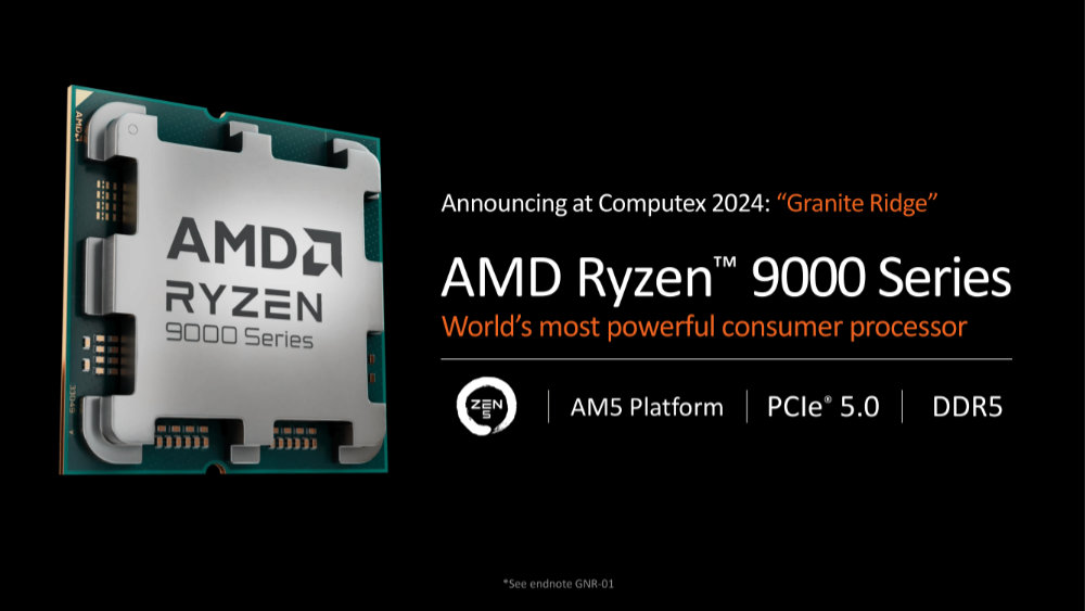 AMD анонсирует новые настольные процессоры серии Ryzen 9000 и мобильные процессоры Ryzen AI 300