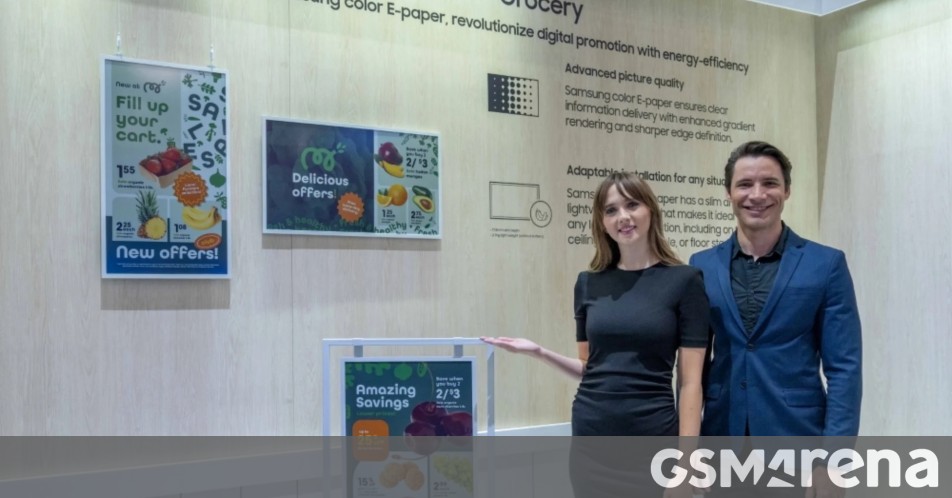 Samsung introduces its first Color E-Paper TV designed for advertising outdoors