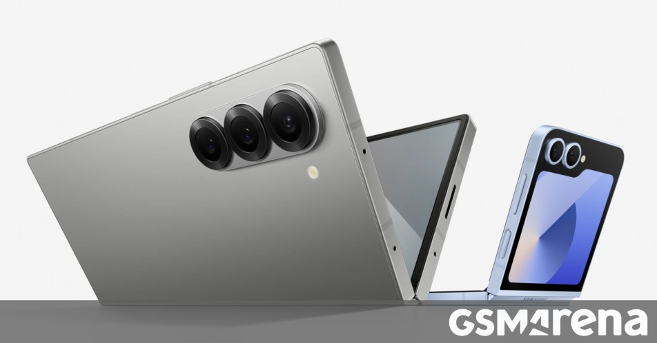 Official image with Samsung Galaxy Z Fold6 and Z Flip6 leaks