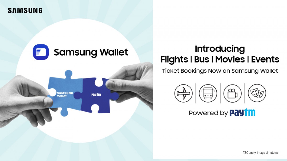 Samsung Wallet partners with Paytm in India to handle plane, bus, movie and event tickets 