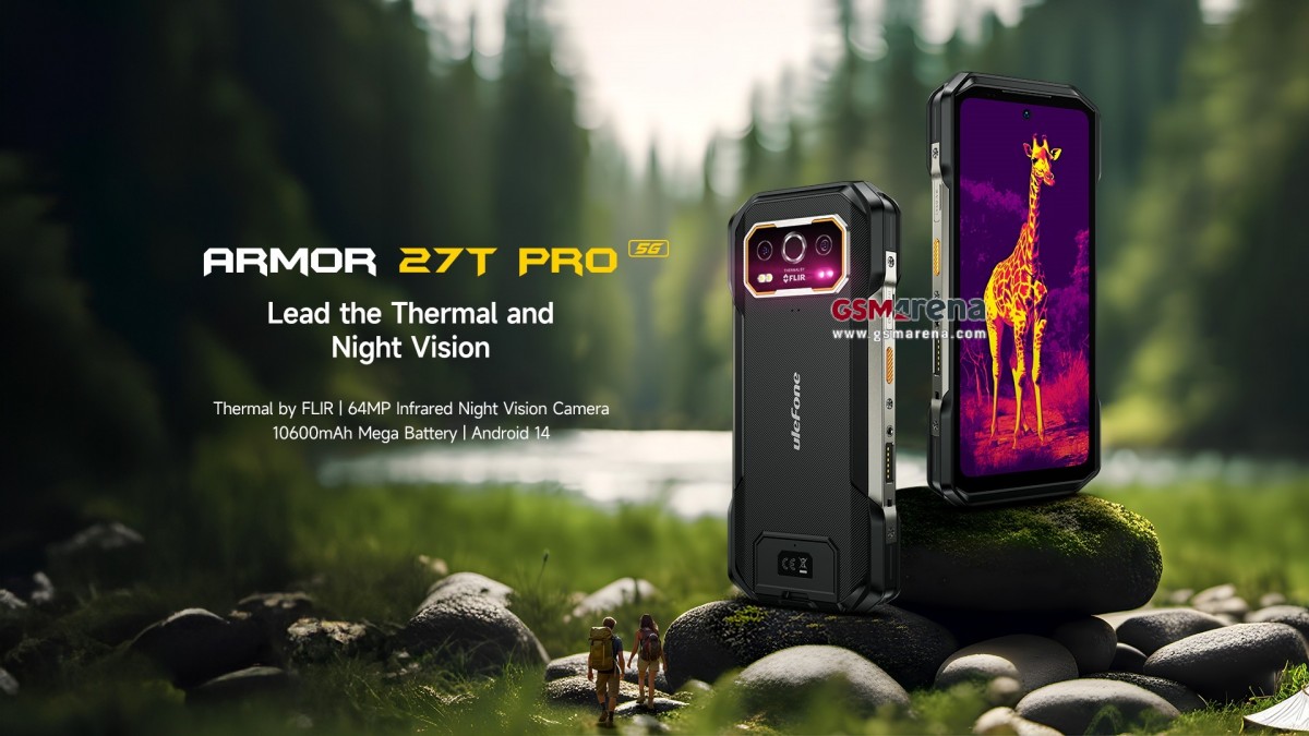 Here's the Ulefone Armor 27T Pro with thermal camera and 10,600 mAh battery