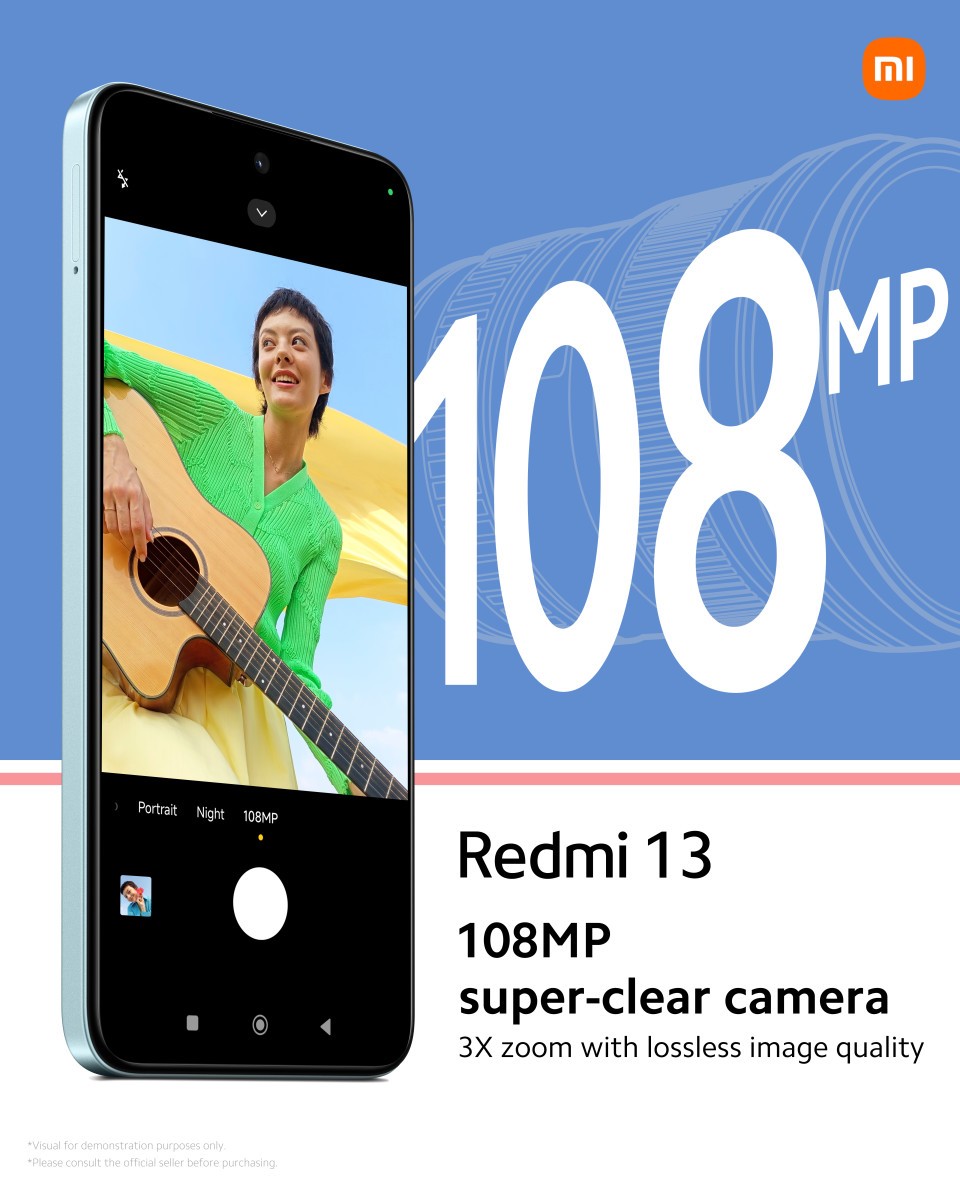 Redmi 13 officially unveiled as the first phone in the family with a 108MP  camera - GSMArena.com news