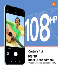 The Redmi 13 is the first in the family with a 108MP camera