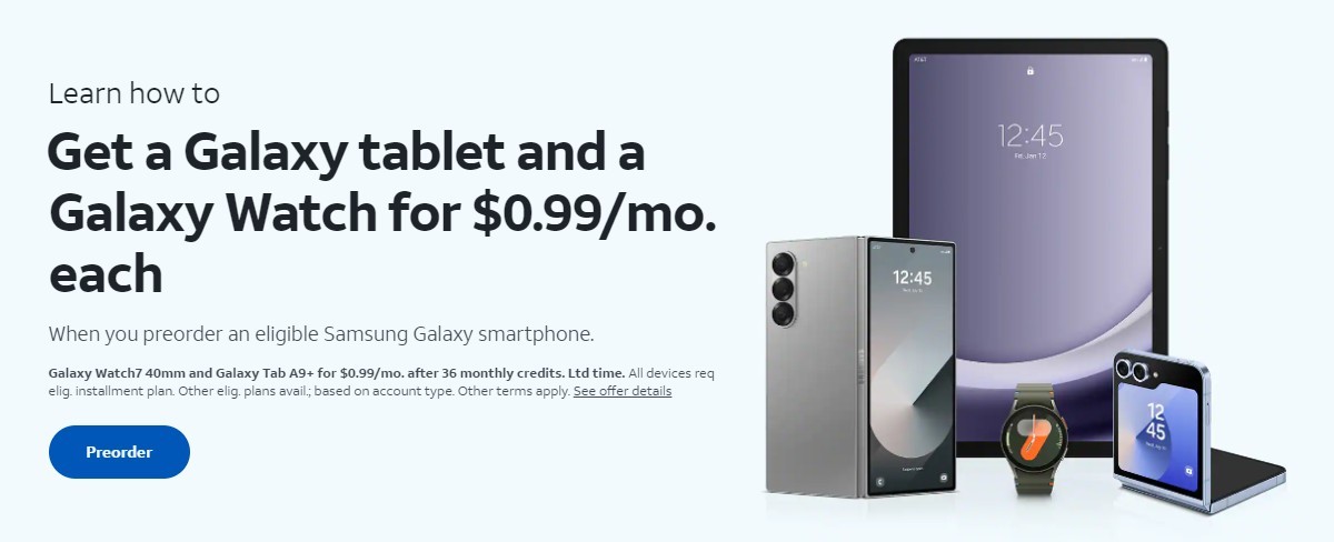 You can get the Galaxy Z Flip6 for free on AT&T by trading in an old Galaxy S, Z or Note series device