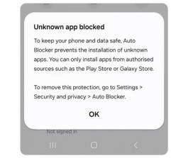 Samsung Auto Blocker feature