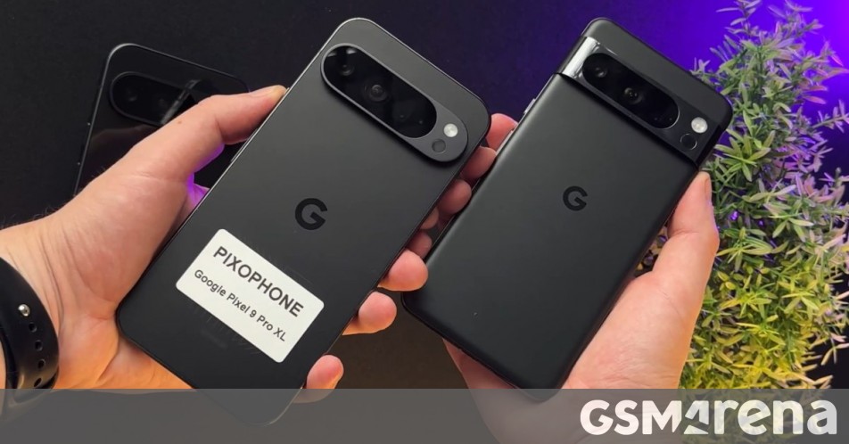 Google Pixel 9 Pro XL shown side by side Pixel 8 Pro in new hands-on video