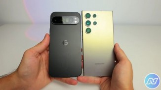 Pixel 9 Pro XL size comparison with Galaxy S24 Ultra