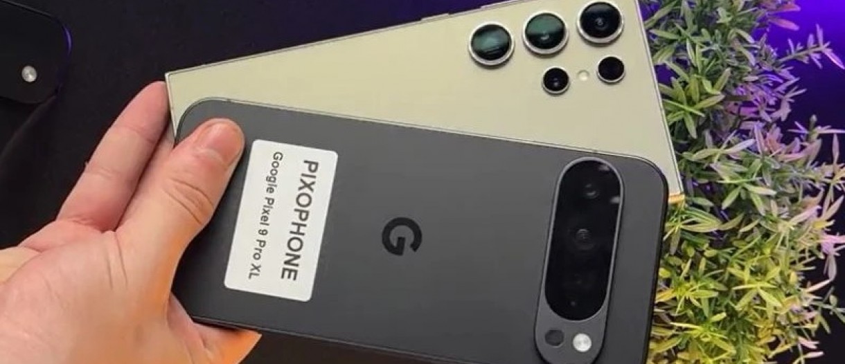 Google Pixel 9 Pro XL wordt in een hands-on video getoond in vergelijking met de Pixel 9 en Galaxy S24 Ultra
