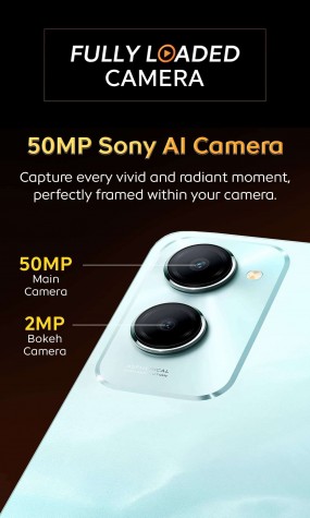 50MP Sony AI camera and IP64 rating