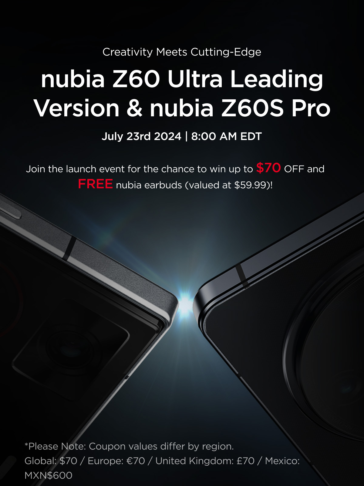 Объявлена ​​дата выпуска Nubia Z60 Ultra Leading Version и Z60S Pro