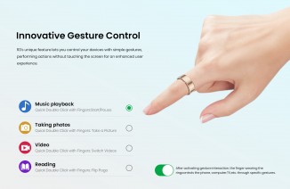 The R3 supports a customizable double tap gesture