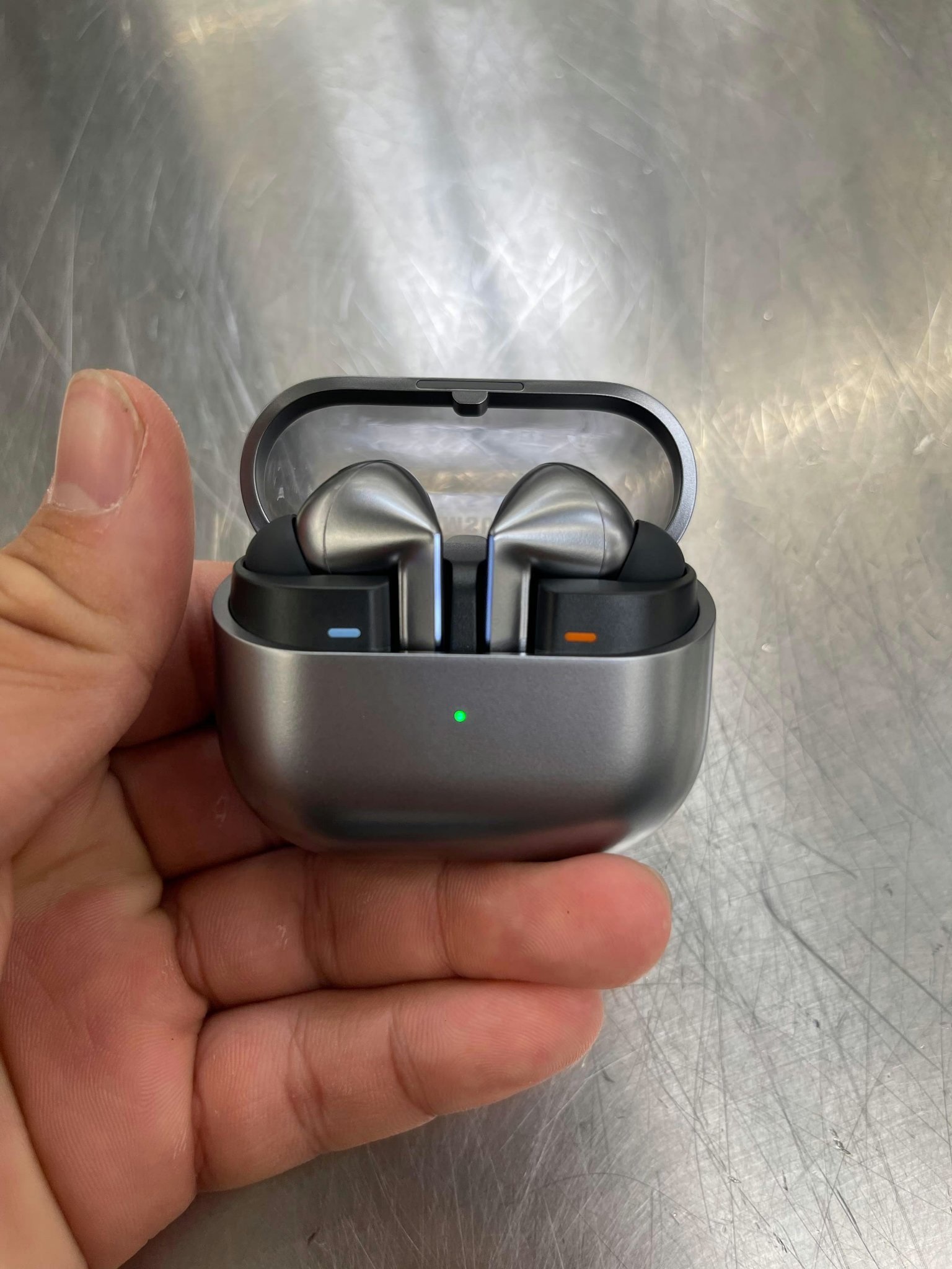 Samsung Galaxy Buds3 Pro pose for the camera ahead of next week's debut