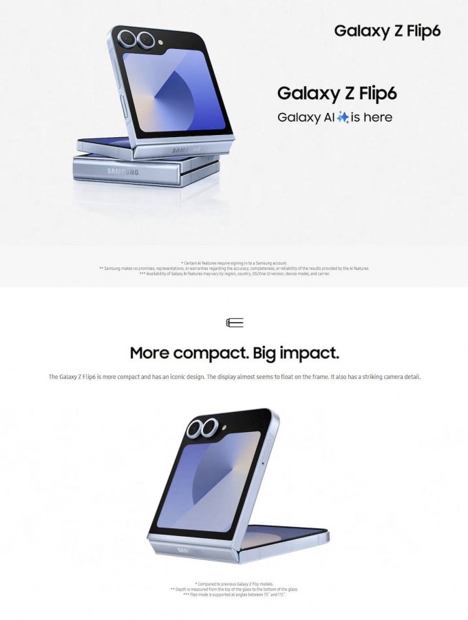 新 Galaxy AI 功能外洩：Samsung Galaxy Z Fold6 與 Galaxy Z Flip6 官網圖文與完整規格表全曝光！ 9