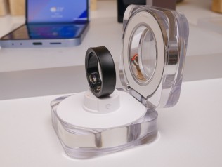 Galaxy Ring in its charging case