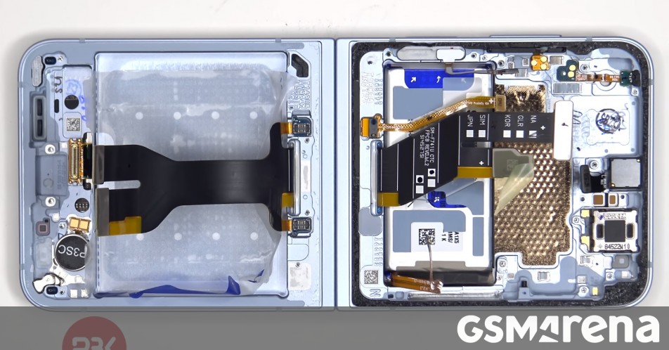 First Galaxy Z Flip6 teardown videos show off the larger batteries and the new vapor chamber