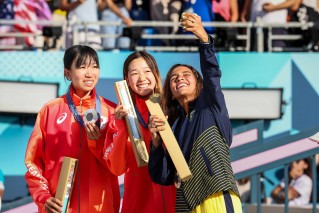 Select moments of Victory Selfie at Paris 2024