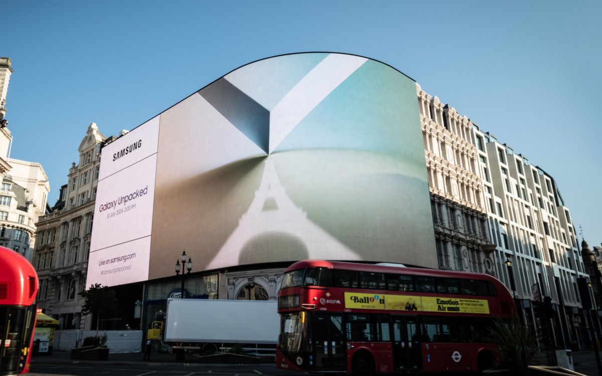Samsung starts hyping up July 10 Unpacked event with billboards across the globe