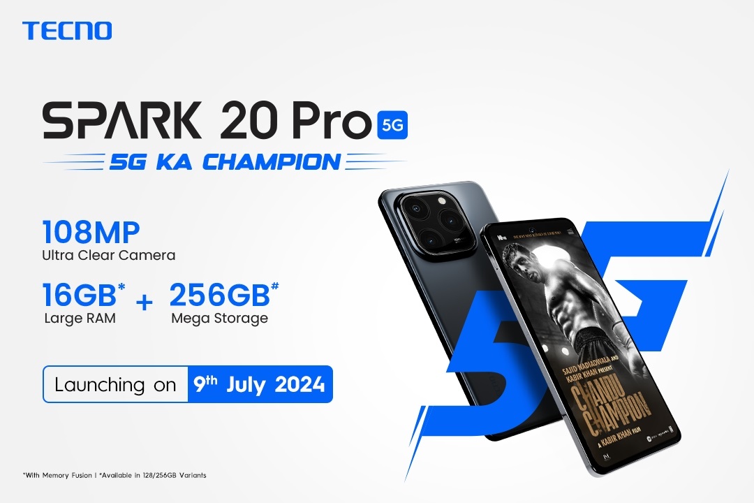 Tecno Spark 20 Pro 5G поступит в Индию 9 июля