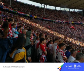 Fans during a tense moment in the group stages