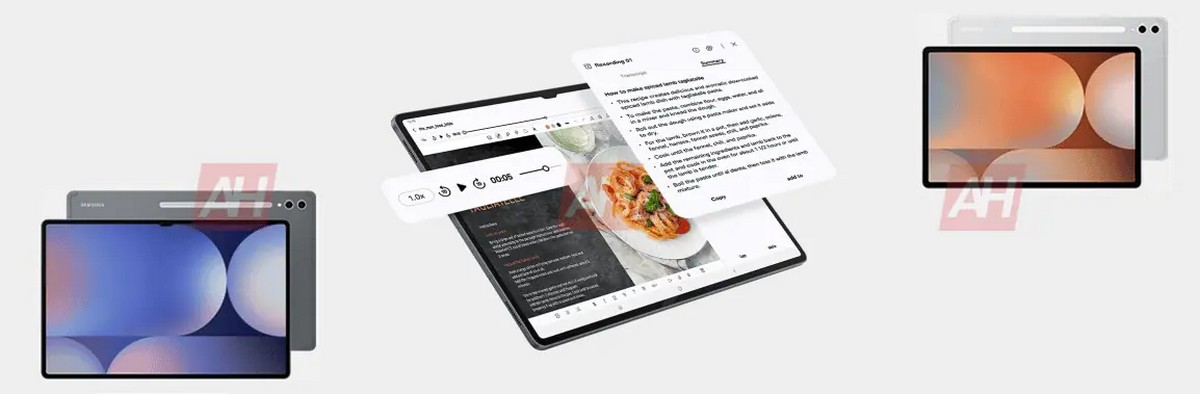 Samsung Galaxy Tab S10+ and S10 Ultra shown in leaked promo image