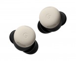 Google Pixel Buds Pro 2 in Porcelain (left) and Hazel (right)