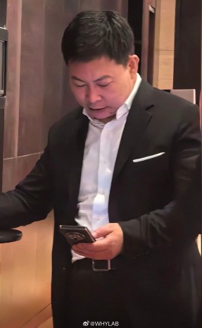 Richard Yu, Huawei CEO with the triple-folding smartphone