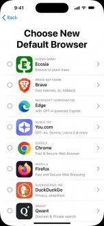 New browser choice screen