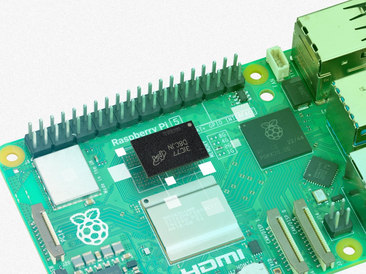 ۲ گیگابایت ارزان‌تر Raspberry Pi 5 با قیمت ۵۰ دلار عرضه می‌شود