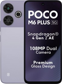 Poco M6 Plus in Misty Lavender, Ice Silver and Graphite Black