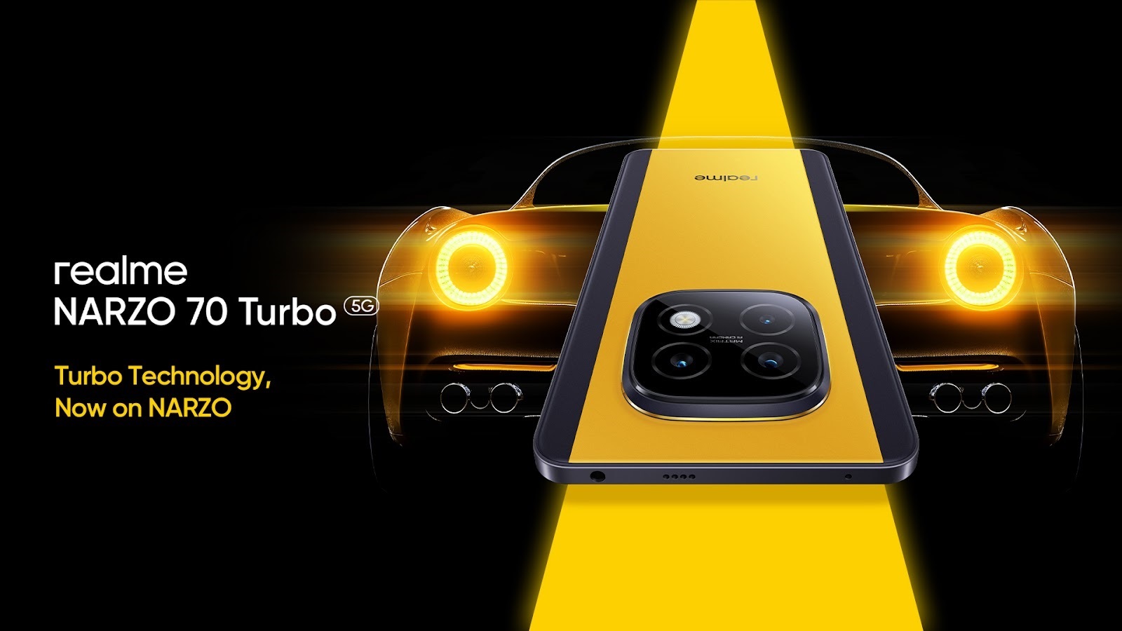 Realme Narzo 70 Turbo teased with Motorsport design