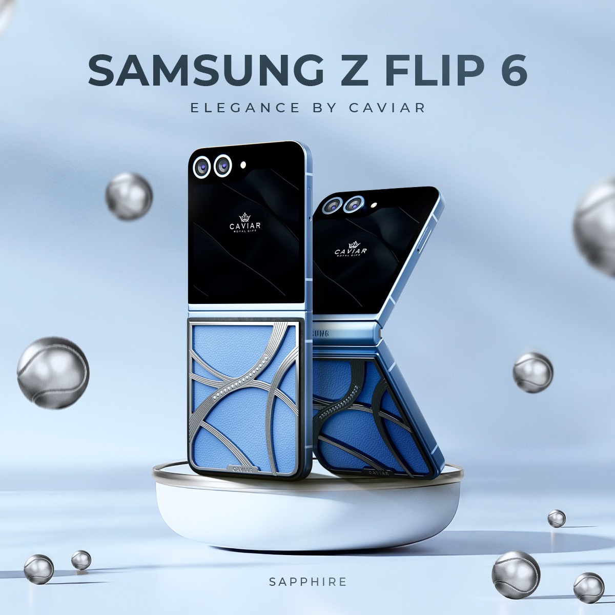 Caviar представляет специальный Samsung Galaxy Z Flip6, вдохновленный теннисным стилем, в честь Открытого чемпионата США