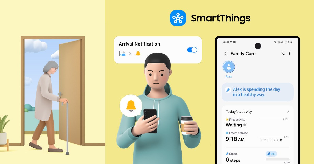 Samsung SmartThings Family Care хочет помочь тем, кто за ними ухаживает