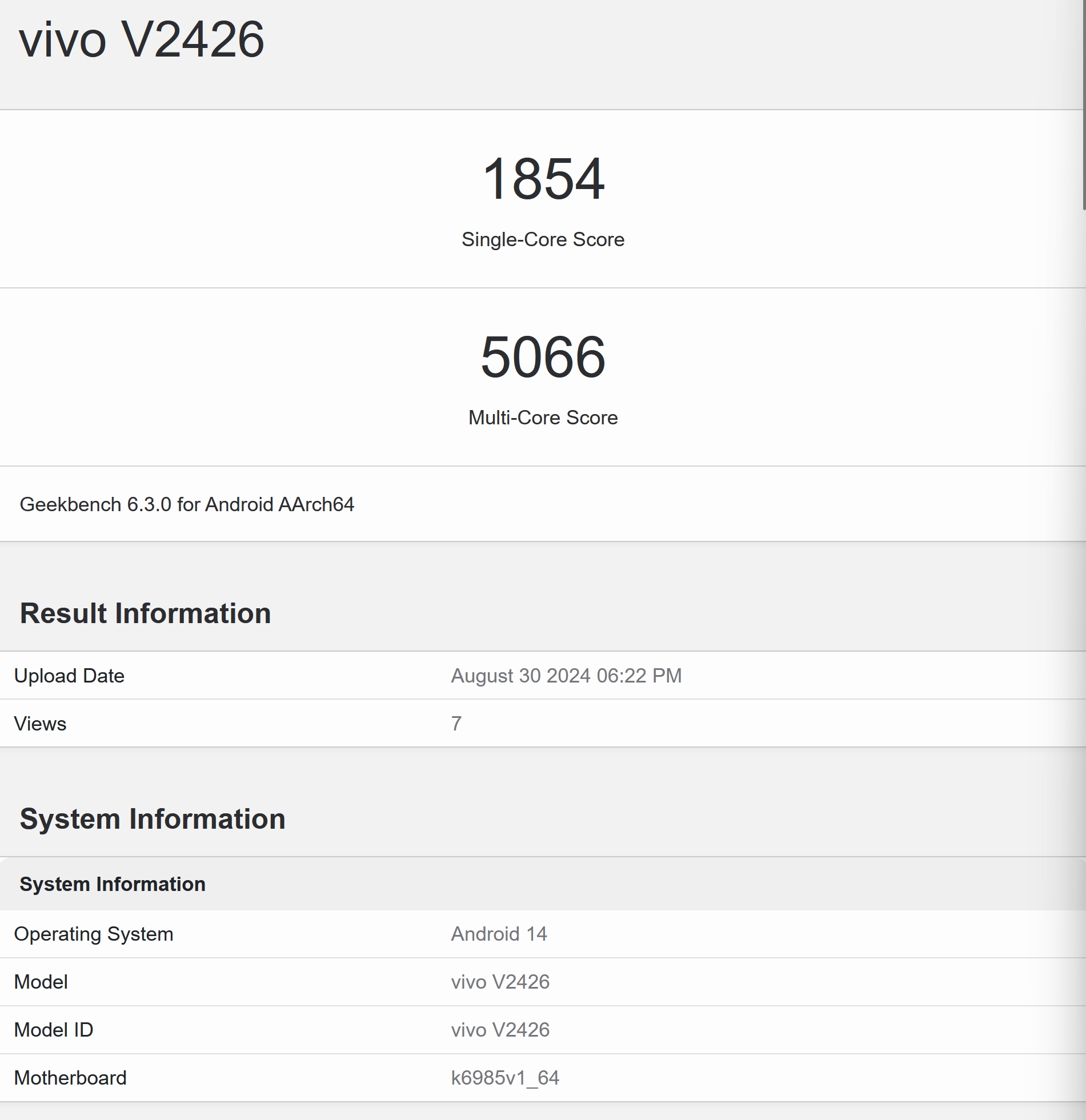 vivo T3 Ultra pops up online with alleged specs and a GeekBench run