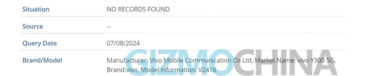 vivo Y300 5G is on the way