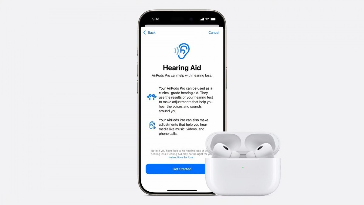 GSMArena News AirPods Pro 2 Hearing Aid feature is now authorized by the FDA