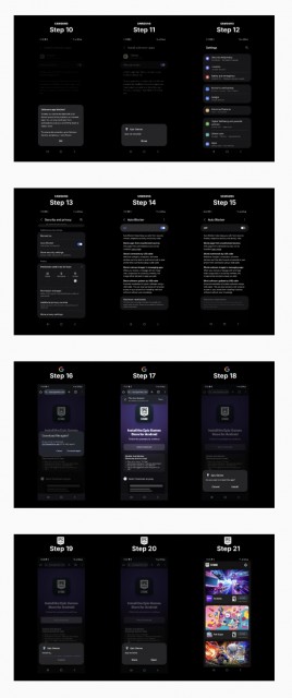 21 steps required to install Epic Games Store on Samsung devices