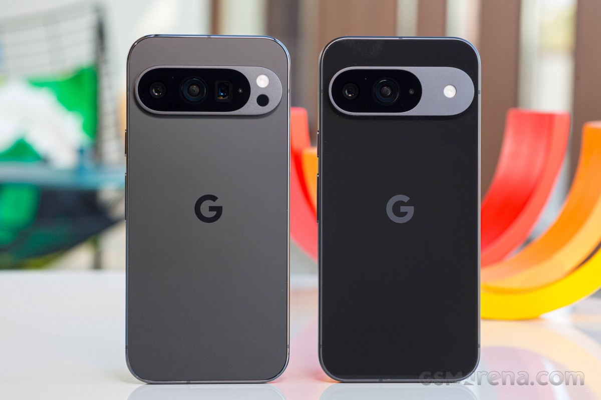 Left: Pixel 9 Pro • Right: Pixel 9