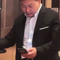 Huawei Mate XT in the hands of Huawei Chairman Richard Yu