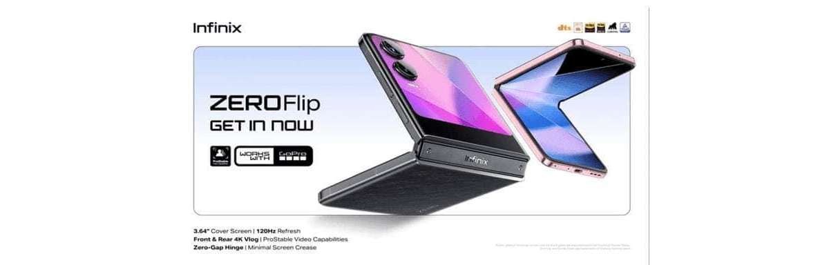 مشخصات کامل Infinix Zero Flip فاش شد که یک صفحه نمایش بزرگ را نشان می دهد