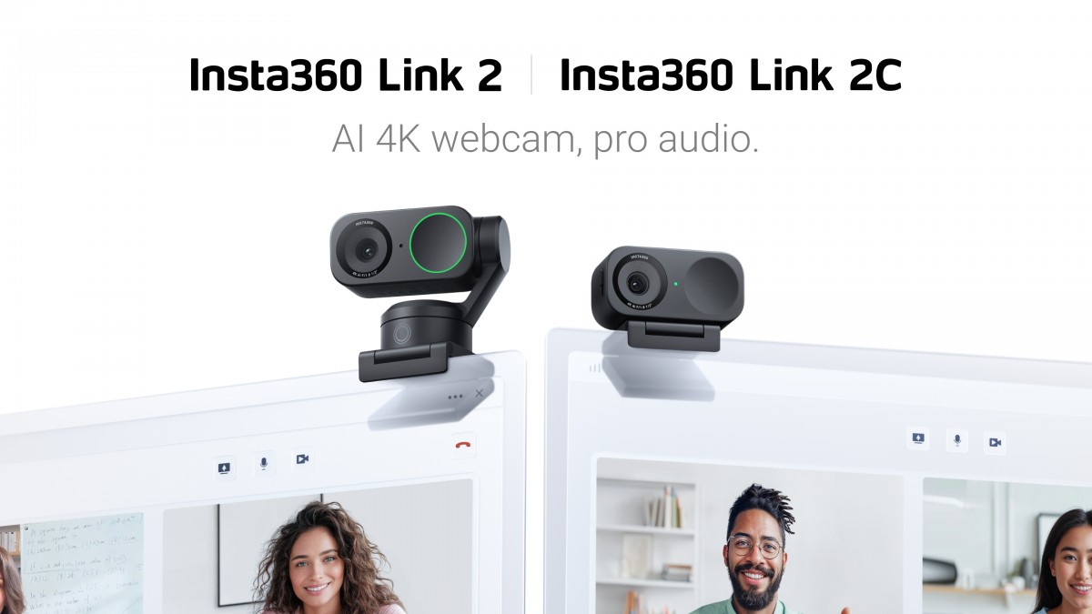 New Insta360 Link 2 and 2C webcams have AI noise cancellation, magnetic mount