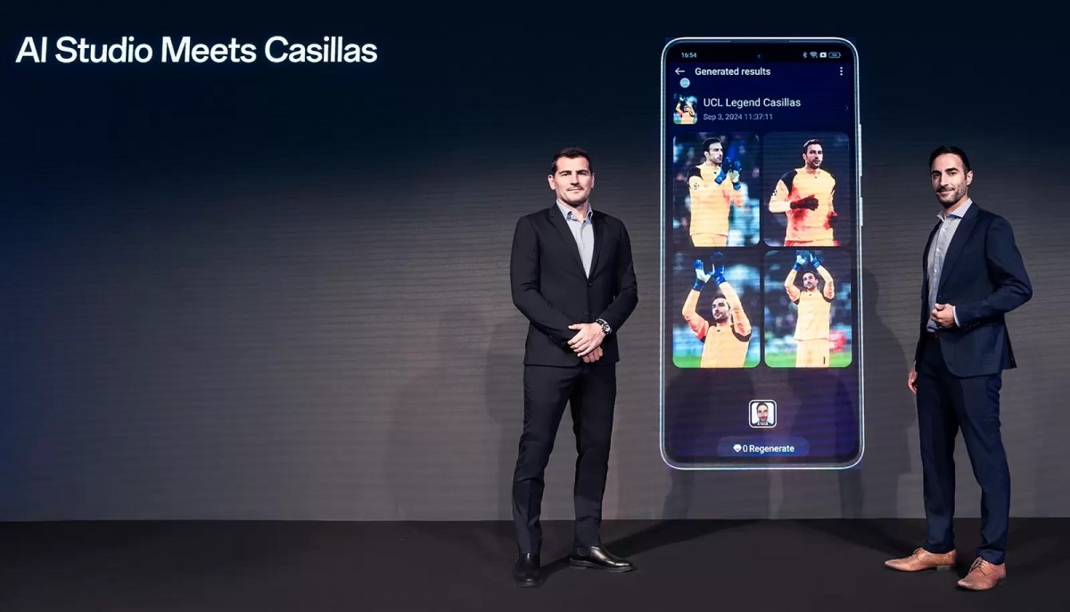 Iker Casillas Fernandez Experiences the AI ​​Studio Feature