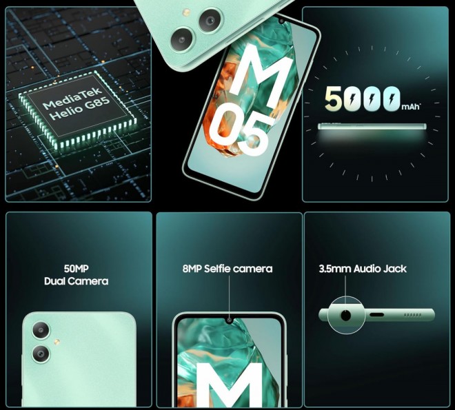 Galaxy M05 key specs