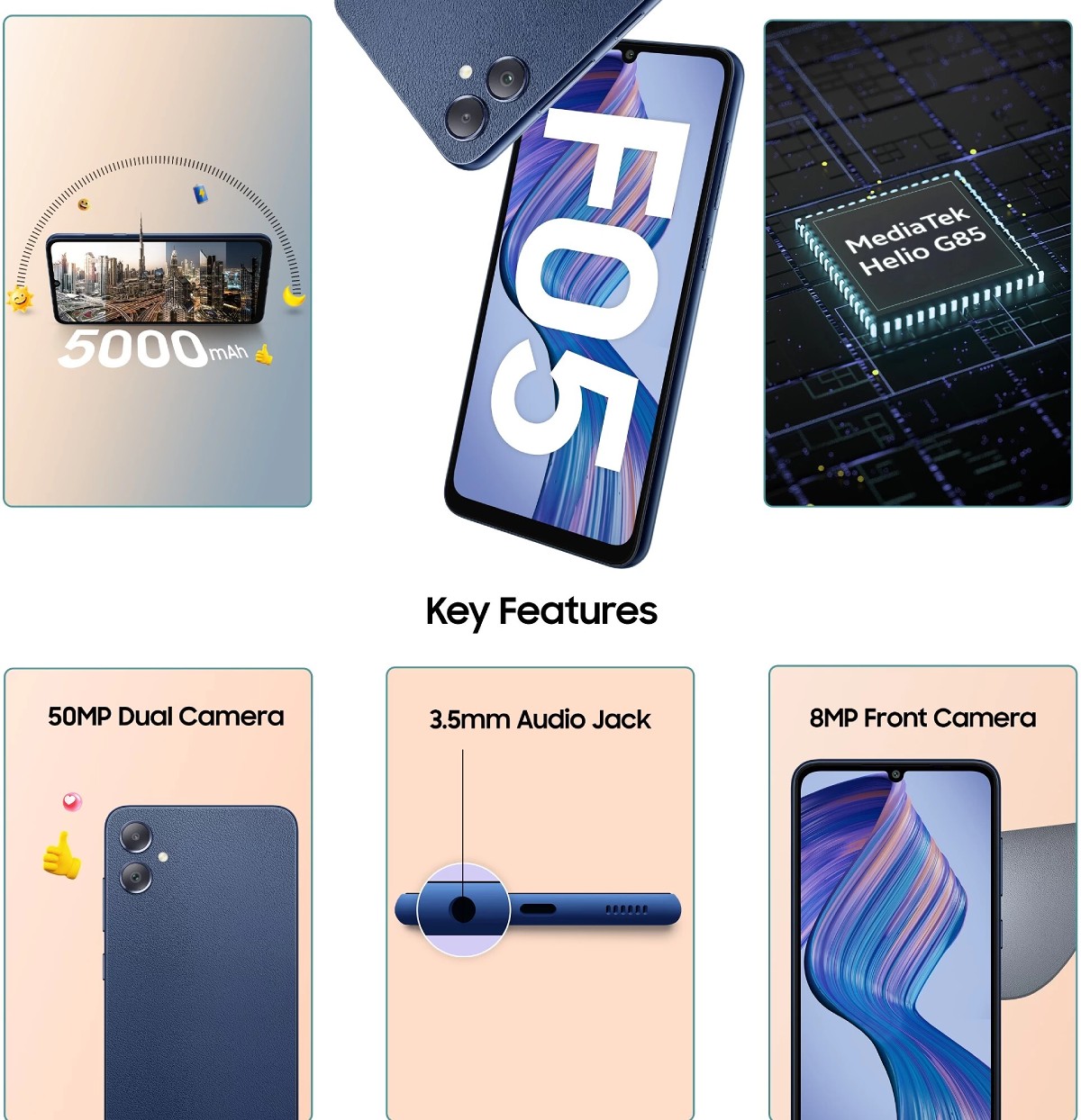 Samsung Galaxy F05 announced, a variant of the M05 and A05