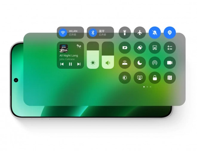 ColorOS 15 has a new control center