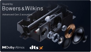 Bowers & Wilkins speakers with Dolby Atmos and DTS:X support